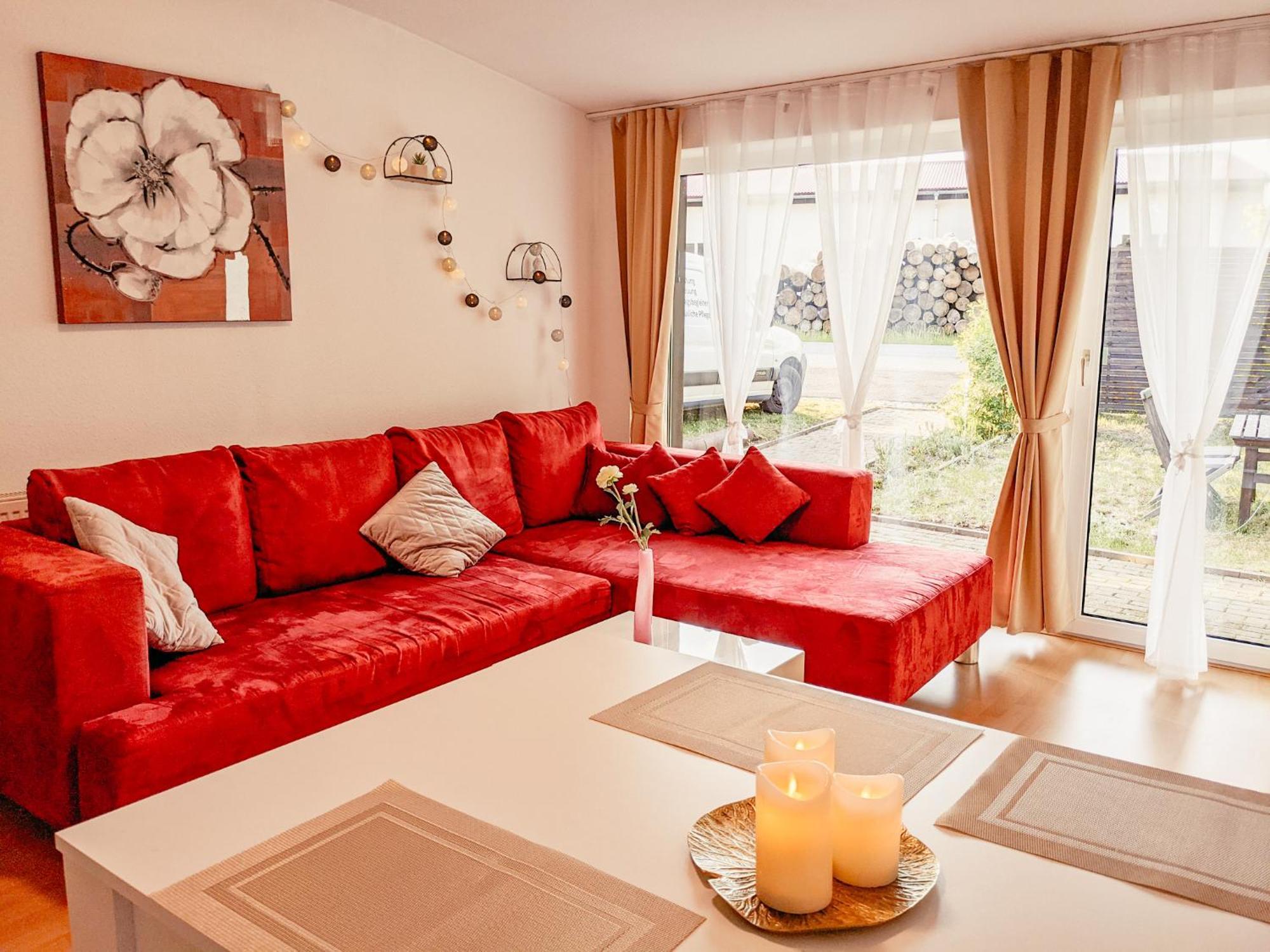 W5 - Urlaubsmagie - Wohnung Mit Grill, Terrasse & Pool Lichtenhain  エクステリア 写真